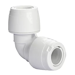 Hep2O Plastic Push-Fit Equal 90° Keyless Elbow 15mm